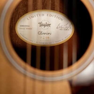 Taylor GS Mini-e LTD Ovangkol Acoustic-Electric Guitar with Gig Bag - Used image 14