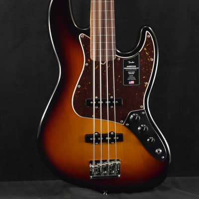 Fender American Professional II Jazz Bass Fretless Rosewood Fingerboard 3-Color Sunburst image 1