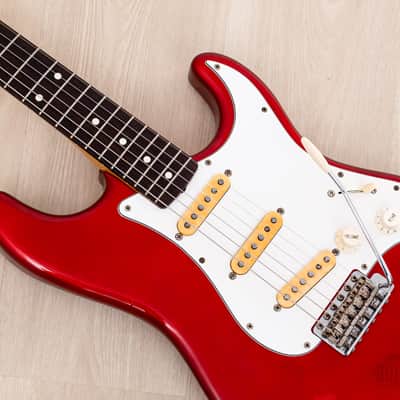 1991 Fender Order Made Stratocaster '62 Vintage Reissue Candy Apple Red + Headstock, Japan MIJ Fujigen image 7