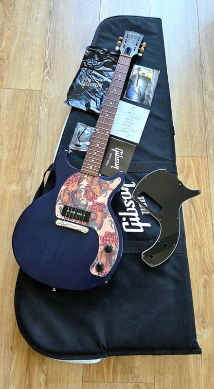 Gibson Les Paul Junior Tribute DC with Side-Mounted Input Jack 2019 - 2020 - Blue Stain image 1