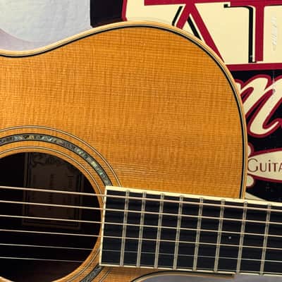 Larrivee 05 Select Series OMV-05 omv05 Single Cutaway Acoustic Guitar with Case -- *Split in Top / Cracks* image 3