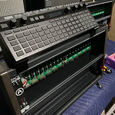 Night Owl Modular Mounts for Arturia rackbrute 3U/6U for keystep sequencer synth or effect pedal - Black image 4