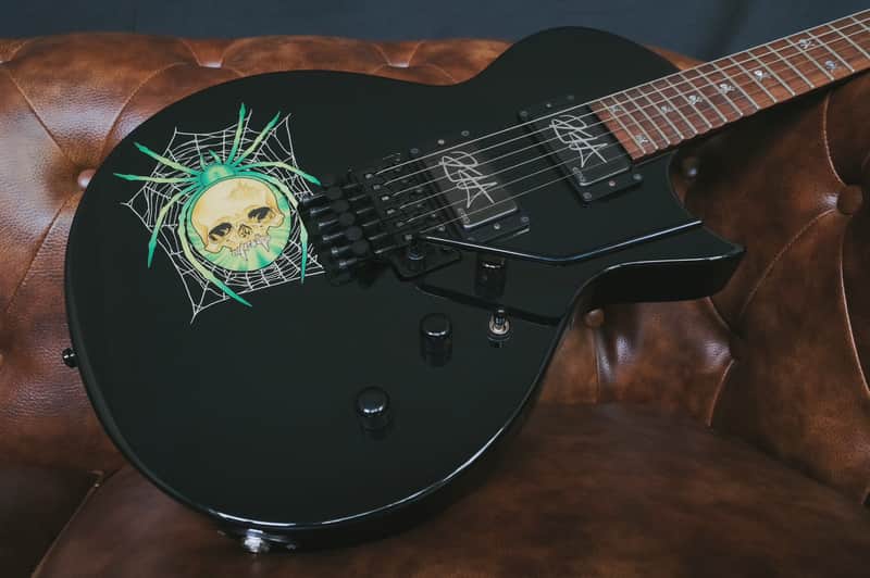 ESP LTD KH-3 Kirk Hammett Signature Spider - Black with Spider Graphic