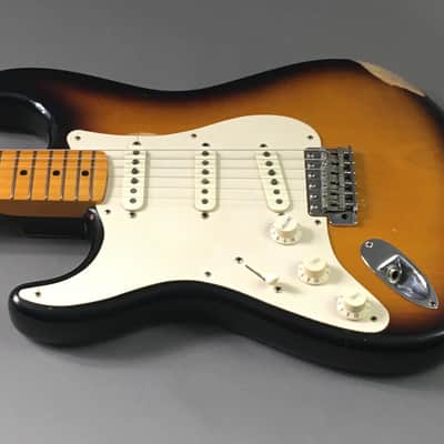 LEFTY! Fender American Vintage ‘57 Reissue Strat Ash Clapton Brownie Tribute Stratocaster Custom Relic Nitro 7.6 Lb HSC image 20