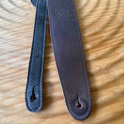 Fender 2-1/2" Baseball Glove Leather Guitar Strap - Dark Brown image 3
