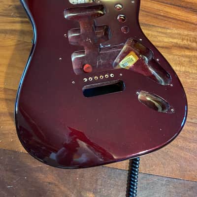 Fender MIM Standard Strat Midnight Wine Burgundy US Spec 2 7/32 Stratocaster Body image 2
