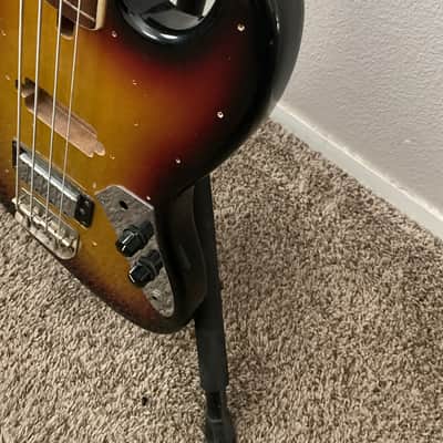 El Degas Jazz Bass 1970/1980's, Sunburst, HH Mini Humbuckers image 7