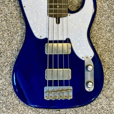 2025 Bluesman Vintage 2T5 5-string Bass Guitar - Translucent Cobalt Blue | 8.9lb image 3