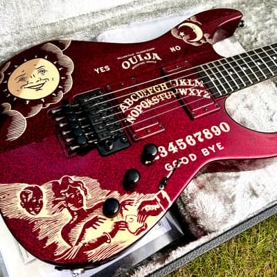 ESP Custom Shop Ouija Red Sparkle & Purple Sparkle Set with Matching Serial# 16 image 9