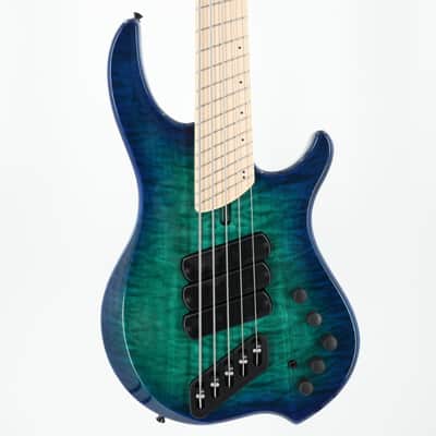 Dingwall Combustion 3X 5-String Multi-Scale Bass - 3-Pickup Quilt Top Whalepoolburst w/Maple Fretboard image 1