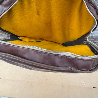 Vintage Simg Brown Acoustic Guitar Gig Bag Soft Case – For Parts/Repair image 15