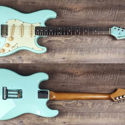 MyDream Partcaster Custom Built - Relic Sonic Blue with Matching Headstock JM635 image 2