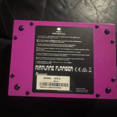 Ibanez AF2 Paul Gilbert Airplane Flanger 2010s - Purple image 3