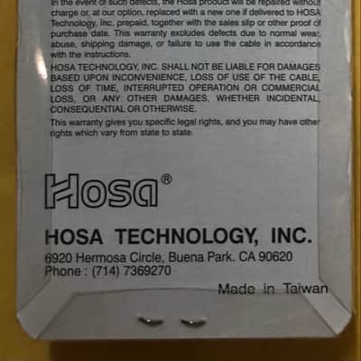 Hosa GPP-146 Guitar Pedal Crank 1/4" TS to Same - Chrome image 3