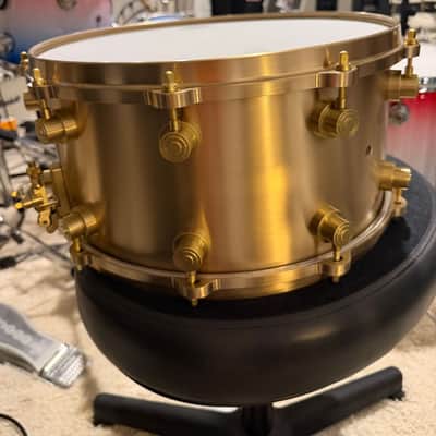DW MFG True Cast Bell Bronze 7x14" Snare Drum image 3