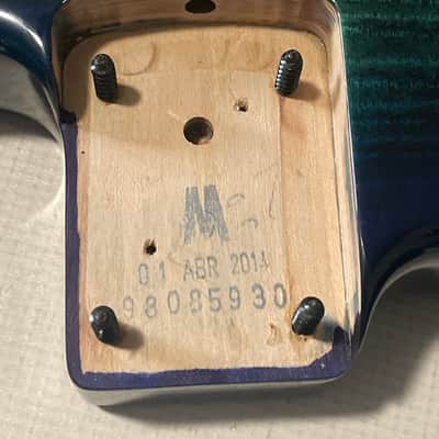 2013-14 Mexico Charvel San Dimas 2H Trans Blue Flame Guitar Body Floyd Ready (Excellent) image 11