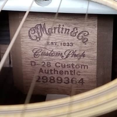 used Martin Custom Shop D-28 Authentic 1937 Custom Expert CE-01 Owned by JD Simo, Excellent Condition with OHSC & Paperwork! image 4