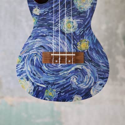Amahi UKC-3DA4 Van Gogh Starry Night Concert Ukulele image 2
