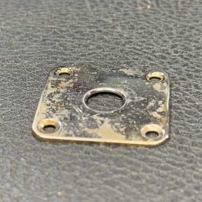 Vintage 1960-1970 Gibson Les Paul Jack Plate - Gold image 1