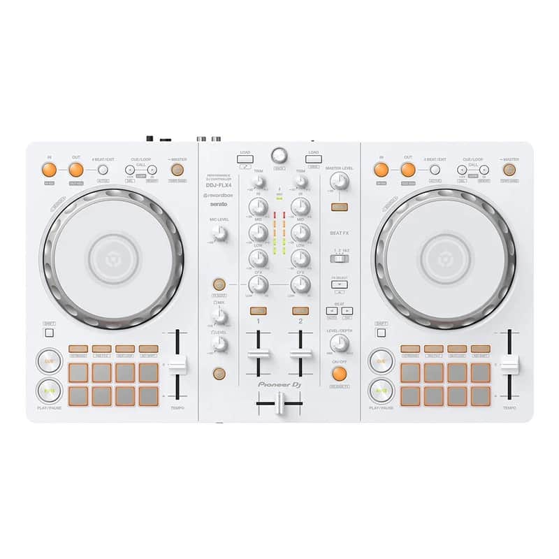 Pioneer DJ DDJ-FLX4-W 2-Channel DJ Controller (Limited Edition White) *USA Small Business* image 1