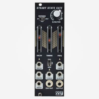 SSF Steady State GATE (Black) Eurorack Resonant Low Pass Gate, Wavefolder, and Saturation Module image 1
