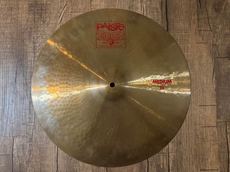 Paiste 18" 2002 Medium Crash Cymbal - USED image 1