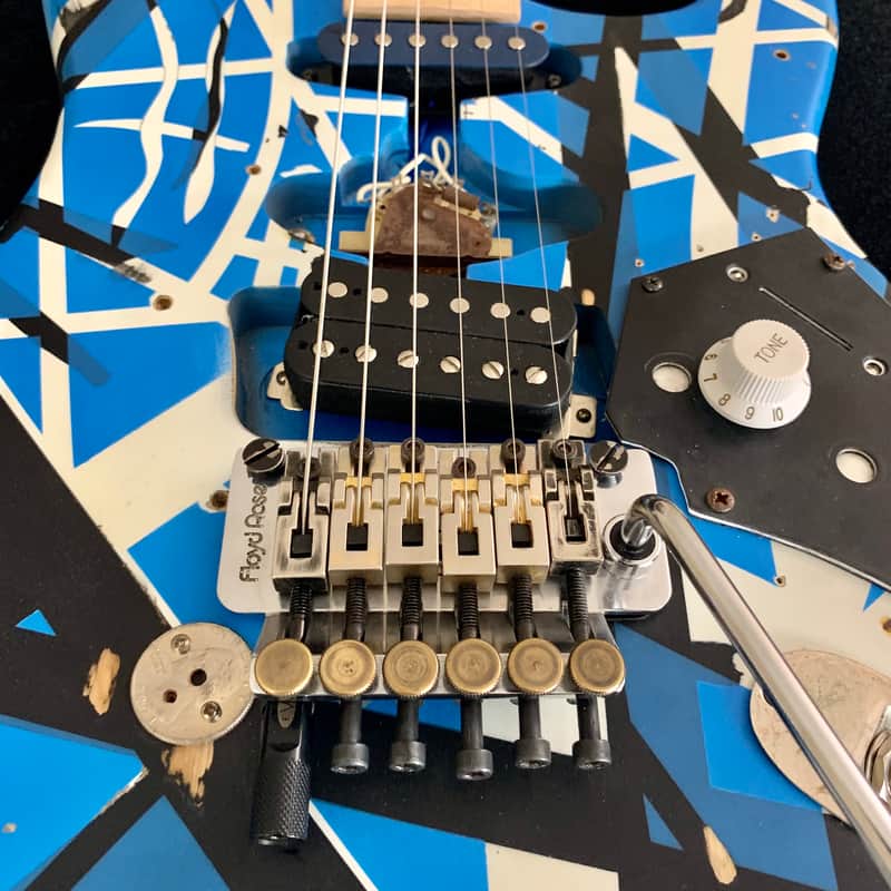 MEAN STREET Custom Blue Van Halen Frankenstrat | Tom Anderson