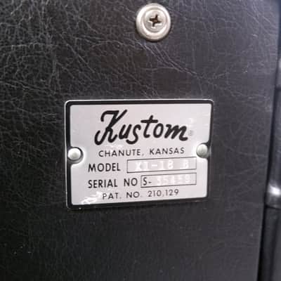 Kustom Stack K250-1 Bass Head Kustom 1-18B Cabinet and Kustom X1-18B Cabinet with Audio Power Module Early-mid 1970's - Black Tuck & Roll Naugahyde image 23