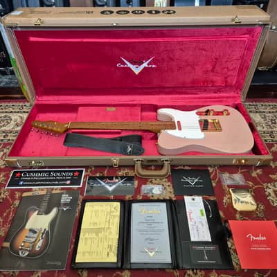 Fender Custom Shop '63 Tele Roasted 3A Flame MN Relic 2025 - Dirty Shell Pink ☆VIDEO☆ image 2