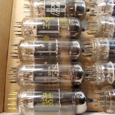 Matsushita etc. ONE (1) 6FQ7 tNOS AT1000 TESTED Balanced! PI Vacuum Tube Japan 6CG7 no divider dual triode 1964-1978 image 5
