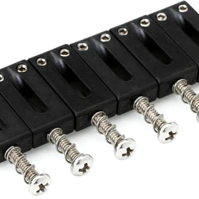 Graph Tech String Saver Originals for Strat & Tele - 2 1/16" spacing  Bundle with Graph Tech PT-6643-00 Black TUSQ XL 6-string Electric Guitar Nut - 43mm x 6mm image 2