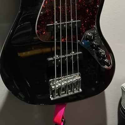 Fender Deluxe Active Jazz Bass V 1998 - 2015 - Black image 1