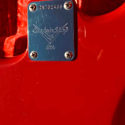 1997 Fender Custom Shop 1958 Stratocaster Dakota Red figured Birdseye neck image 19