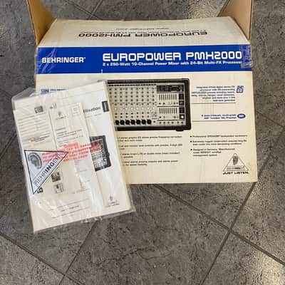 Behringer Europower PMX2000 Powered Mixer (Boxed) – FX Section Fault for Parts or Repair image 5
