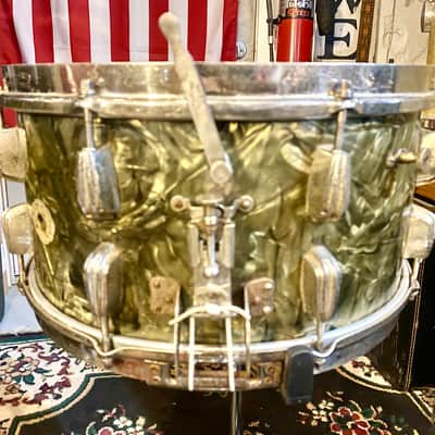 Slingerland 1940s, “Hollywood Ace” 7”x14” Radio King, Black Diamond Pearl - Awesome Solid 1-Ply ~Maple Shell~ image 7