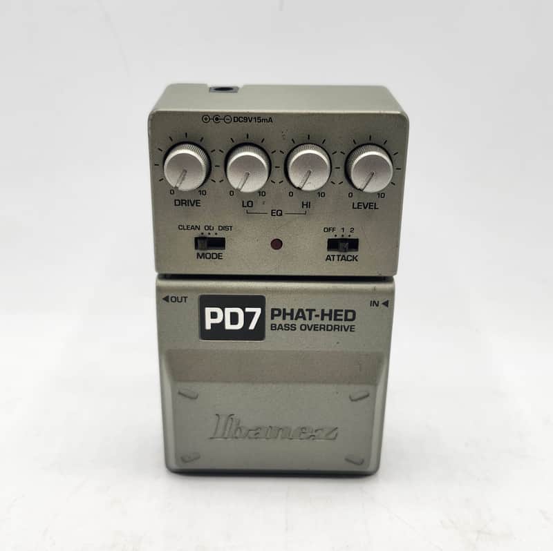 Ibanez PD7 PHAT-HED ベースオーバードライブ ディストーション Ibanez PD7 Phat-Hed Bass Overdrive | Reverb