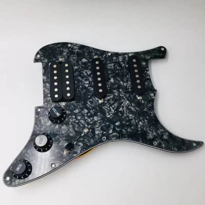 Stratocaster Style SSH Loaded Prewired Guitar Pickguard and Humbucker, Pearl-Pearl image 6
