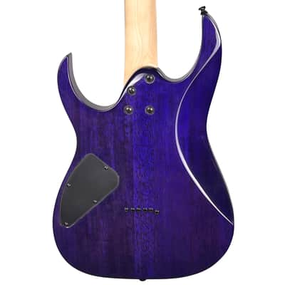 Ibanez RG Standard Series RG421QM Cerulean Blue Burst image 5