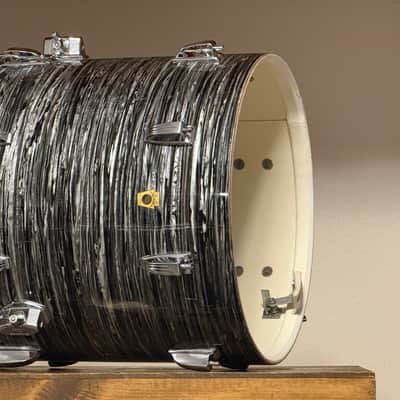 1966 Ludwig Oyster Black Pearl 16x16" Floor Tom image 4