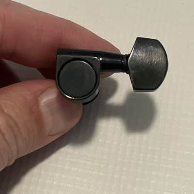 1990's Korean Era Ibanez RG & S Series Black Dual Pin Tuning Pegs Tuners 6 In LIne image 5