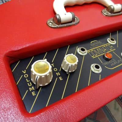 WEM Watkins Electric Music  Dominator MK1 V Front  WEM Dominator 1957 Red/Cream image 9