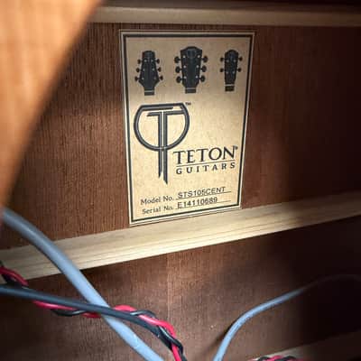 Used Teton STS105CENT 105 Series Dreadnought Acoustic Electric Guitar with Case image 14