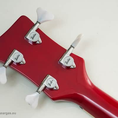 Italia Torino Bass Red Metal Flake,  Semi-Hollow,  made in Korea image 8