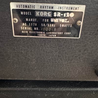 Korg / Univox SR 120 - Black image 4