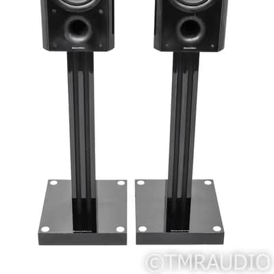B&W PM1 Bookshelf Speakers; PM-1; Mocha Gloss Pair w/ Stands image 3
