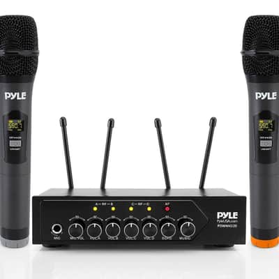 Pyle Portable UHF Wireless, 4 mic and LEKATO MS-1 Ear Monitor, 2 headset 2023 image 1