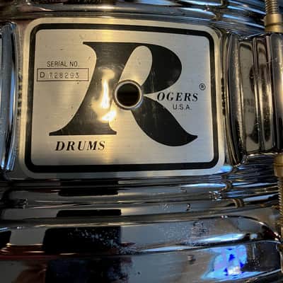Rogers "Big R" Dyna-Sonic 5x14" Brass Snare Drum 1975 - 1984 - Chrome image 7