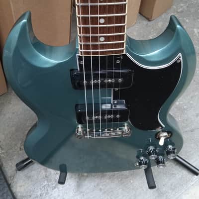 Epiphone SG Special P90 with Laurel Fretboard in Faded Pelham Blue (2024) image 5