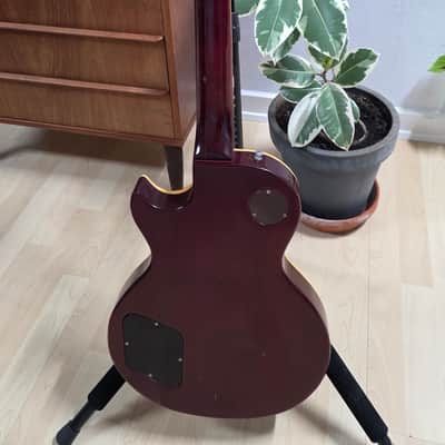 1976 Gibson Les Paul Deluxe Wine Red P90 Vintage Aged Road Worn Relic 70s 1970's P-90 Soap Bar Soapbar Electric Guitar image 5