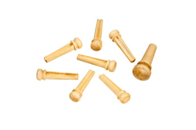 Planet Waves PWPS6 Boxwood Bridge Pins w/ End Pin Set image 1